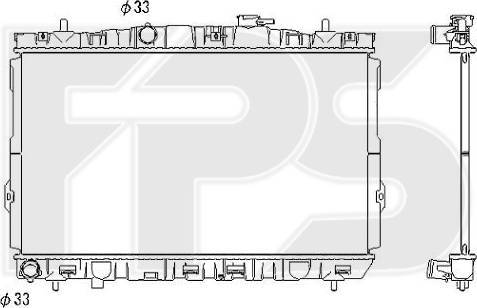 FPS FP 32 A676 - Радіатор, охолодження двигуна autozip.com.ua