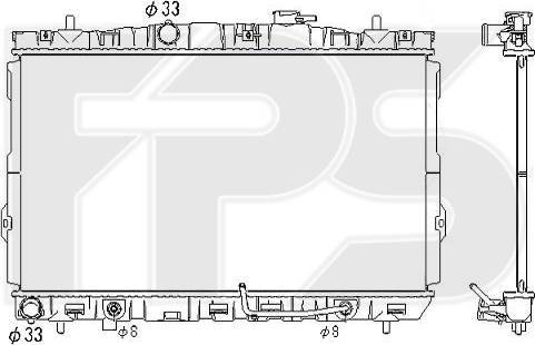 FPS FP 32 A677 - Радіатор, охолодження двигуна autozip.com.ua