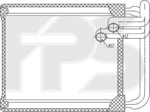 FPS FP 32 N08 - Теплообмінник, опалення салону autozip.com.ua