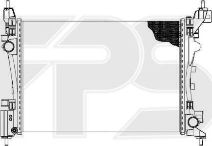 FPS FP 26 A143-X - Радіатор, охолодження двигуна autozip.com.ua