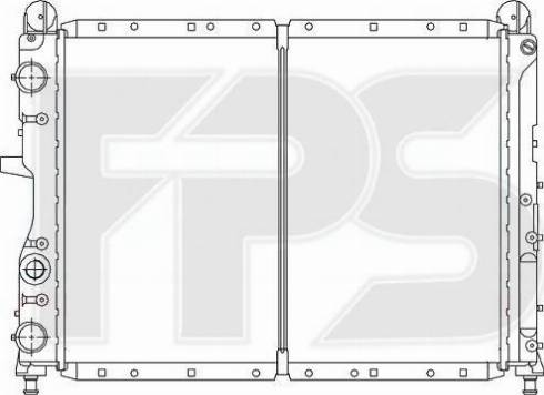 FPS FP 26 A116 - Радіатор, охолодження двигуна autozip.com.ua