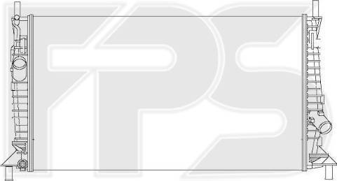 FPS FP 28 A198 - Радіатор, охолодження двигуна autozip.com.ua