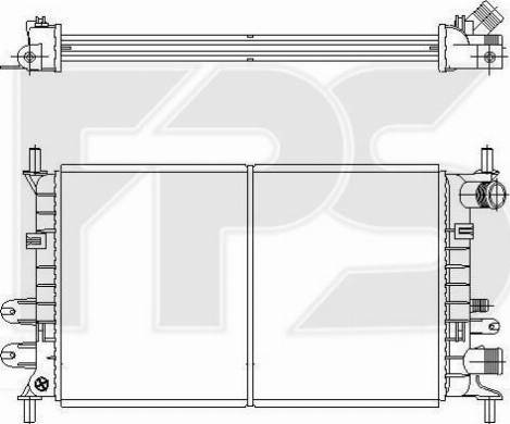 FPS FP 28 A169 - Радіатор, охолодження двигуна autozip.com.ua