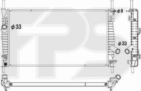 FPS FP 28 A1224 - Радіатор, охолодження двигуна autozip.com.ua