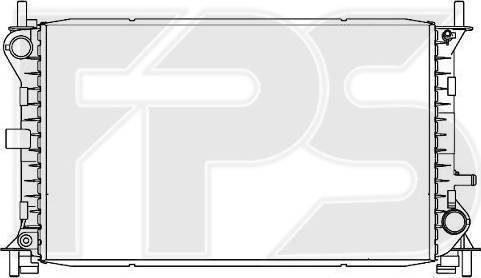 FPS FP 28 A173-P - Радіатор, охолодження двигуна autozip.com.ua