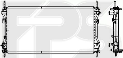 FPS FP 28 A740 - Радіатор, охолодження двигуна autozip.com.ua