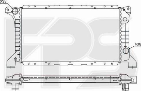 FPS FP 28 A734 - Радіатор, охолодження двигуна autozip.com.ua