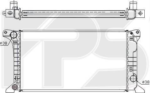FPS FP 28 A733 - Радіатор, охолодження двигуна autozip.com.ua