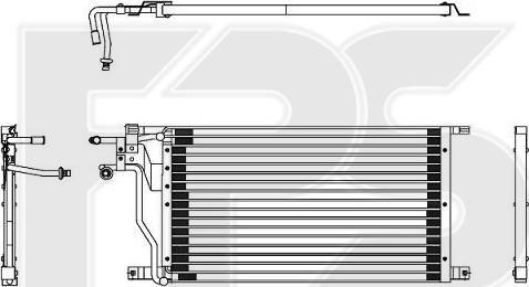 FPS FP 28 K80 - Конденсатор, кондиціонер autozip.com.ua