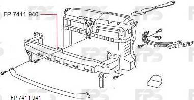 FPS FP 7411 940 - Підсилювач бампера autozip.com.ua
