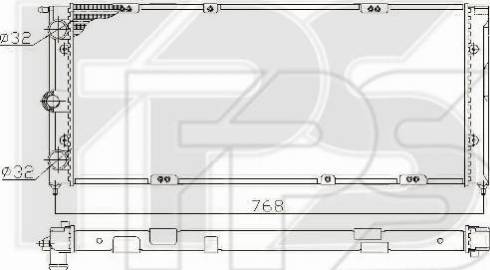 FPS FP 74 A441 - Радіатор, охолодження двигуна autozip.com.ua