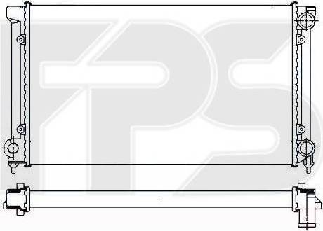 FPS FP 74 A437-X - Радіатор, охолодження двигуна autozip.com.ua