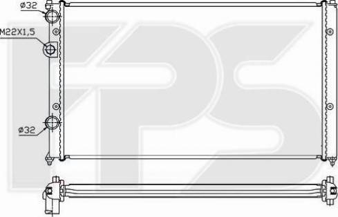 FPS FP 74 A502 - Радіатор, охолодження двигуна autozip.com.ua