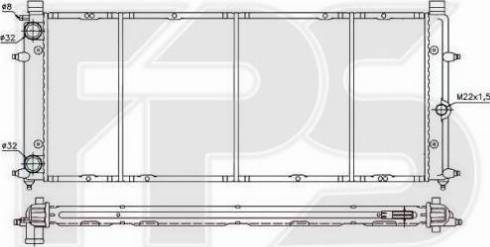 FPS FP 74 A1197 - Радіатор, охолодження двигуна autozip.com.ua