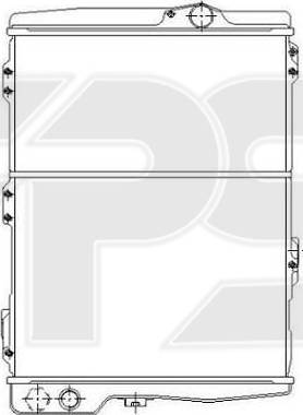 FPS FP 74 A1200 - Радіатор, охолодження двигуна autozip.com.ua