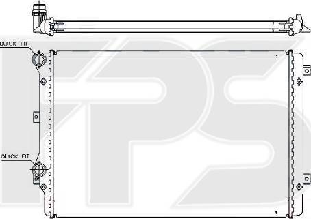 FPS FP 74 A121 - Радіатор, охолодження двигуна autozip.com.ua