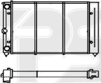 FPS FP 74 A819 - Радіатор, охолодження двигуна autozip.com.ua