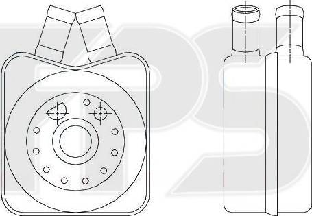 FPS FP 74 B02-X - Масляний радіатор, рухове масло autozip.com.ua