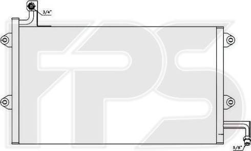 FPS FP 74 K174 - Конденсатор, кондиціонер autozip.com.ua
