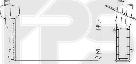 FPS FP 74 N173-P - Теплообмінник, опалення салону autozip.com.ua