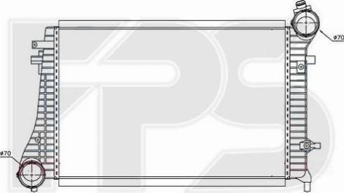 FPS FP 74 T105 - Интеркулер autozip.com.ua