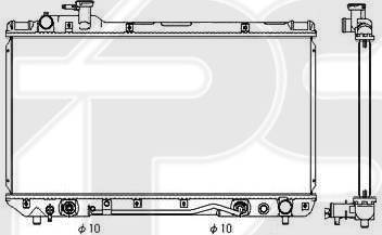 FPS FP 70 A549 - Радіатор, охолодження двигуна autozip.com.ua