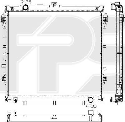 FPS FP 70 A898-X - Радіатор, охолодження двигуна autozip.com.ua