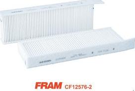 FRAM CF12576-2 - Фільтр, повітря у внутрішній простір autozip.com.ua