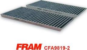 FRAM CFA9819-2 - Фільтр, повітря у внутрішній простір autozip.com.ua