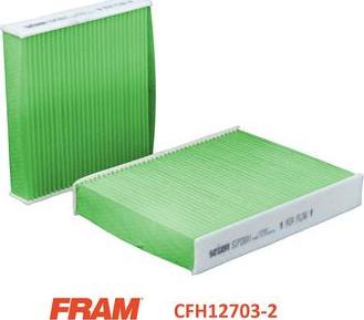 FRAM CFH12703-2 - Фільтр, повітря у внутрішній простір autozip.com.ua