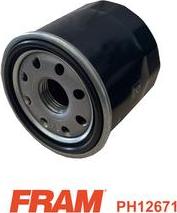 FRAM PH12671 - Масляний фільтр autozip.com.ua
