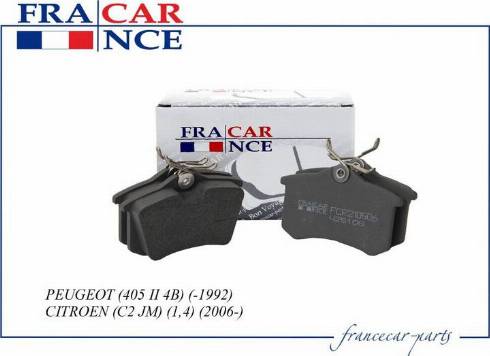 Francecar FCR210501 - Гальмівні колодки, дискові гальма autozip.com.ua