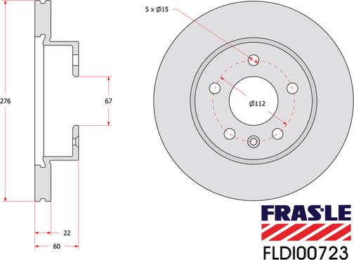 FRAS-LE FLDI00723 - Гальмівний диск autozip.com.ua
