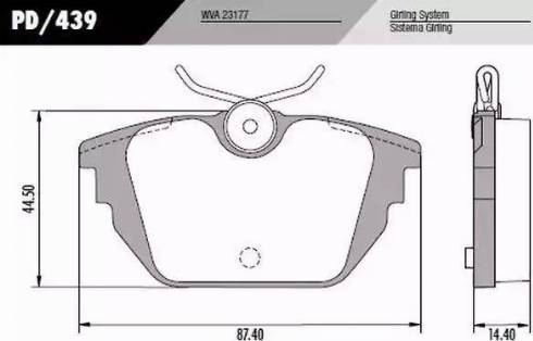 FRAS-LE PD439 - Гальмівні колодки, дискові гальма autozip.com.ua