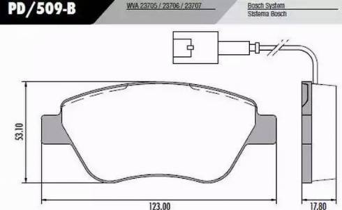 FRAS-LE PD/509-B - Гальмівні колодки, дискові гальма autozip.com.ua