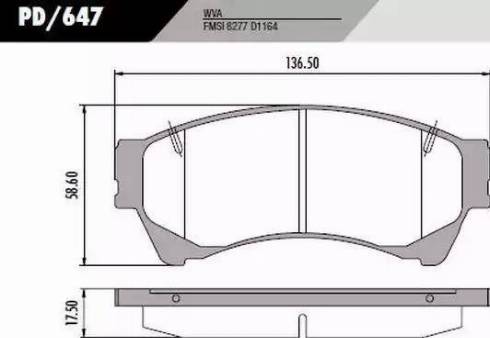 FRAS-LE PD647 - Гальмівні колодки, дискові гальма autozip.com.ua