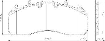 TOMEX brakes TX 29174 00 - Гальмівні колодки, дискові гальма autozip.com.ua