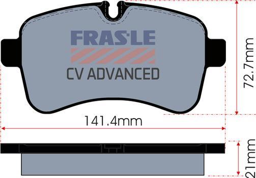 FRAS-LE PD/190-CV - Гальмівні колодки, дискові гальма autozip.com.ua