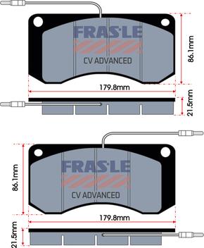 FRAS-LE PD/155-E-CV - Гальмівні колодки, дискові гальма autozip.com.ua