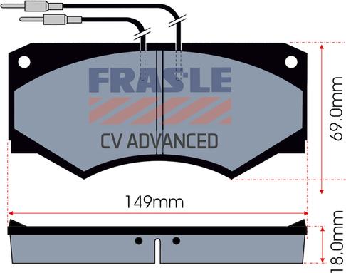 FRAS-LE PD/150-A-CV - Гальмівні колодки, дискові гальма autozip.com.ua