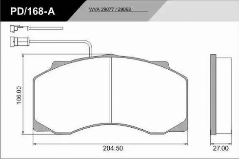 FRAS-LE PD/168-A_CV Advanced - Гальмівні колодки, дискові гальма autozip.com.ua