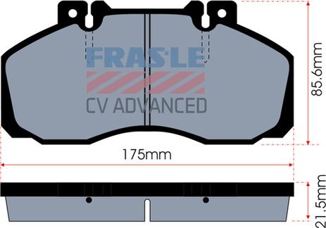 FRAS-LE PD/104-CV - Гальмівні колодки, дискові гальма autozip.com.ua