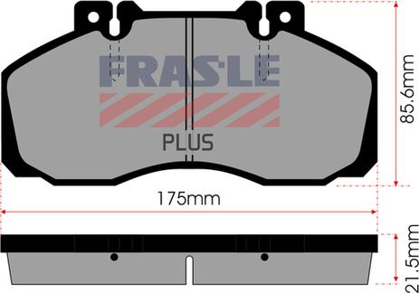 FRAS-LE PD/104-PLUS - Гальмівні колодки, дискові гальма autozip.com.ua