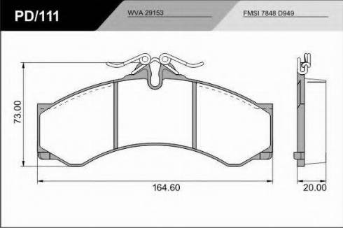 FRAS-LE PD/111_CV Advanced - Гальмівні колодки, дискові гальма autozip.com.ua