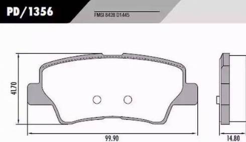 FRAS-LE PD/1356 - Гальмівні колодки, дискові гальма autozip.com.ua