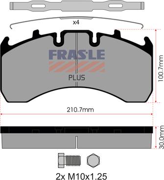 FRAS-LE PD/130-K019-PLUS - Гальмівні колодки, дискові гальма autozip.com.ua