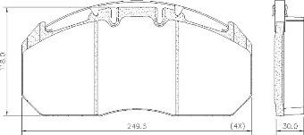 FRAS-LE PD/129-K009 _ HD PRO - Гальмівні колодки, дискові гальма autozip.com.ua