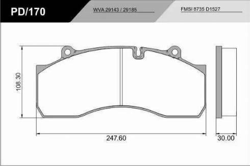 FRAS-LE PD/170_HD PRO - Гальмівні колодки, дискові гальма autozip.com.ua