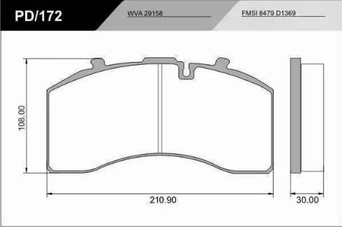 FRAS-LE PD/172_HD PRO - Гальмівні колодки, дискові гальма autozip.com.ua