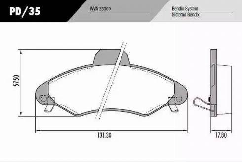 FRAS-LE PD35 - Гальмівні колодки, дискові гальма autozip.com.ua